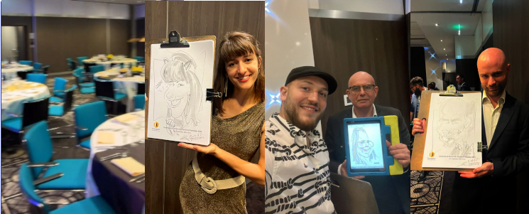 Soire caricatures  l'hotel Mercure Porte de Versailles